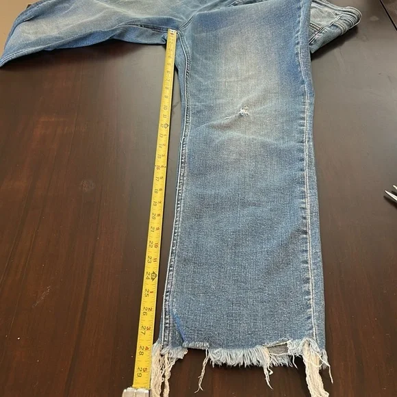 Flying Monkey Distressed High Waist Raw Hem Jeans Women’s Size 31 - Picture 5 of 17